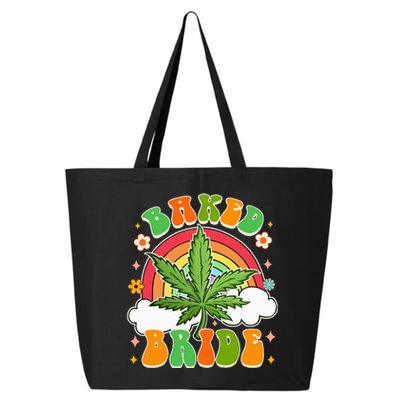 Bride To Be Cannabis Weed Lover Baked Bride Bachelorette 25L Jumbo Tote