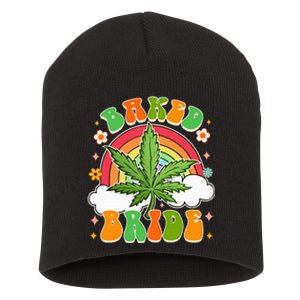 Bride To Be Cannabis Weed Lover Baked Bride Bachelorette Short Acrylic Beanie