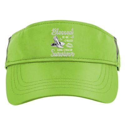 Blessed To Be Called Lung Cancer Survivor High Heels Adult Drive Performance Visor