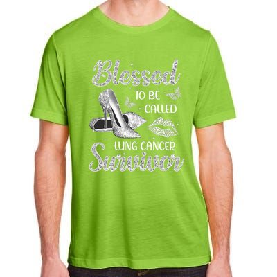 Blessed To Be Called Lung Cancer Survivor High Heels Adult ChromaSoft Performance T-Shirt