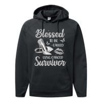 Blessed To Be Called Lung Cancer Survivor High Heels Performance Fleece Hoodie