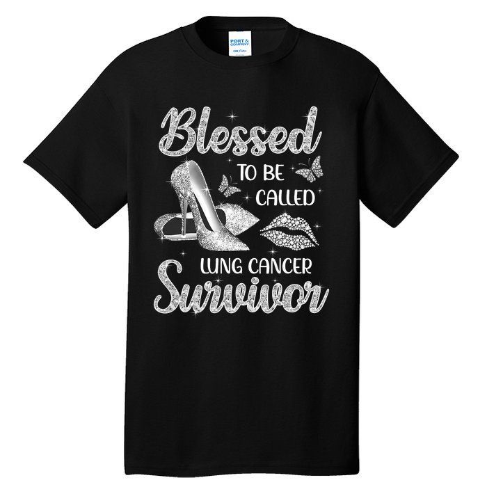 Blessed To Be Called Lung Cancer Survivor High Heels Tall T-Shirt