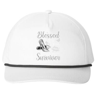 Blessed To Be Called Lung Cancer Survivor High Heels Snapback Five-Panel Rope Hat