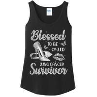 Blessed To Be Called Lung Cancer Survivor High Heels Ladies Essential Tank