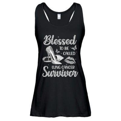 Blessed To Be Called Lung Cancer Survivor High Heels Ladies Essential Flowy Tank