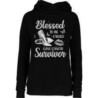 Blessed To Be Called Lung Cancer Survivor High Heels Womens Funnel Neck Pullover Hood