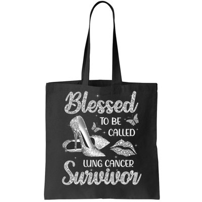 Blessed To Be Called Lung Cancer Survivor High Heels Tote Bag