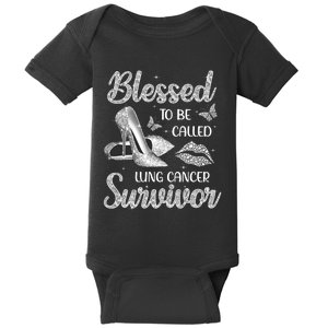 Blessed To Be Called Lung Cancer Survivor High Heels Baby Bodysuit