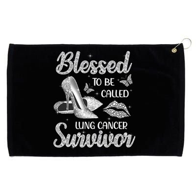 Blessed To Be Called Lung Cancer Survivor High Heels Grommeted Golf Towel