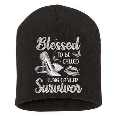 Blessed To Be Called Lung Cancer Survivor High Heels Short Acrylic Beanie