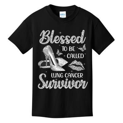 Blessed To Be Called Lung Cancer Survivor High Heels Kids T-Shirt