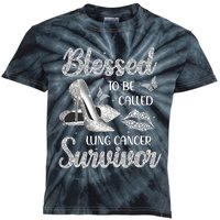 Blessed To Be Called Lung Cancer Survivor High Heels Kids Tie-Dye T-Shirt