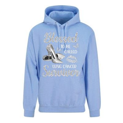 Blessed To Be Called Lung Cancer Survivor High Heels Unisex Surf Hoodie