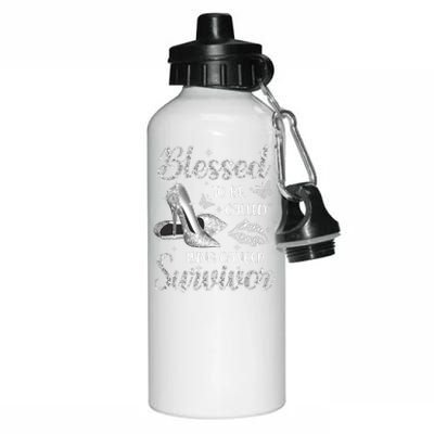 Blessed To Be Called Lung Cancer Survivor High Heels Aluminum Water Bottle