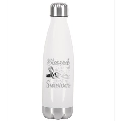 Blessed To Be Called Lung Cancer Survivor High Heels Stainless Steel Insulated Water Bottle