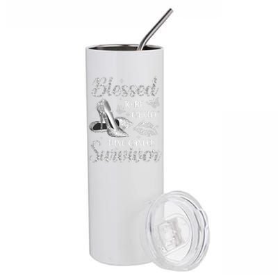 Blessed To Be Called Lung Cancer Survivor High Heels Stainless Steel Tumbler