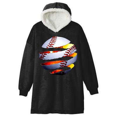 Baseball Tear Hooded Wearable Blanket