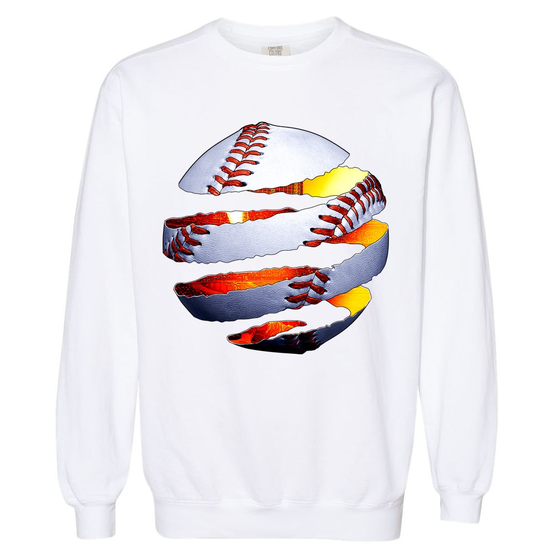 Baseball Tear Garment-Dyed Sweatshirt