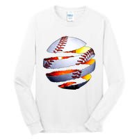 Baseball Tear Tall Long Sleeve T-Shirt