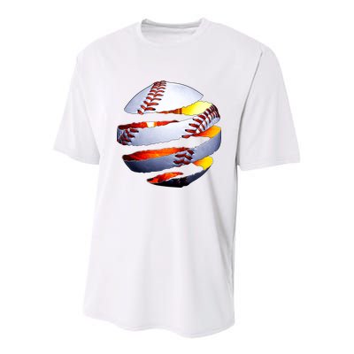 Baseball Tear Youth Performance Sprint T-Shirt