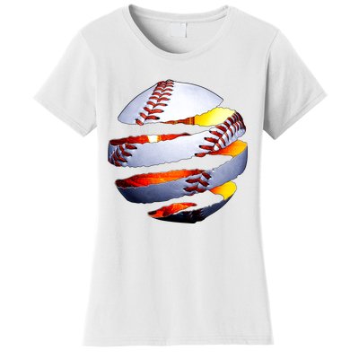 Baseball Tear Women's T-Shirt