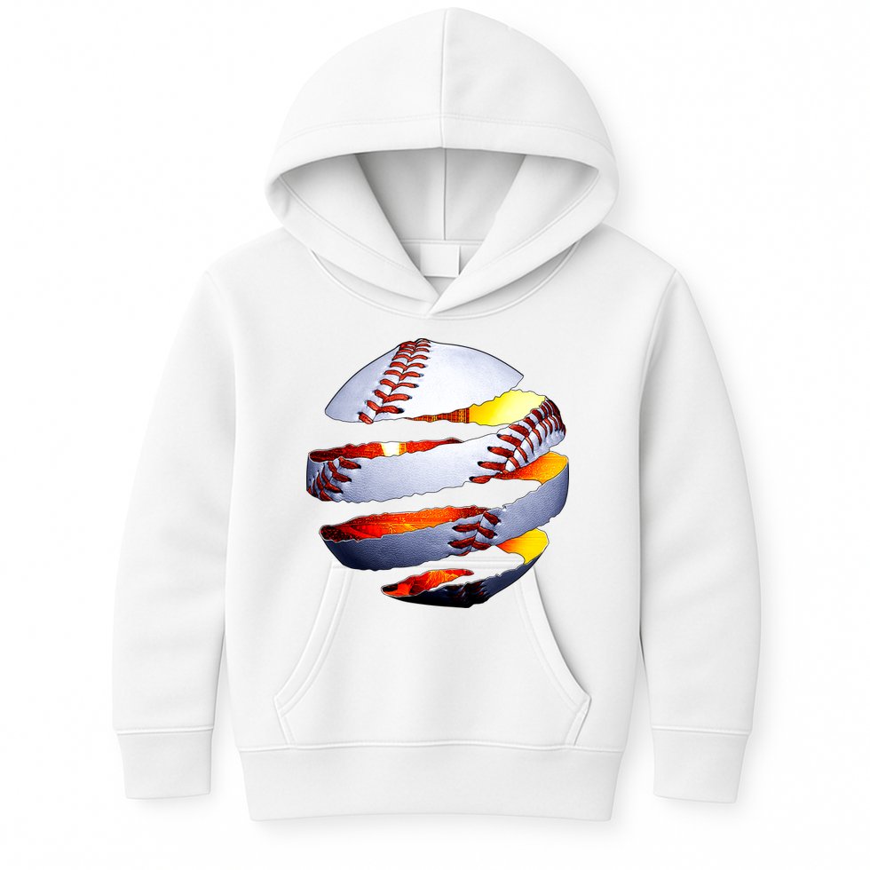 Baseball Tear Kids Hoodie