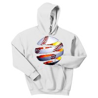 Baseball Tear Kids Hoodie