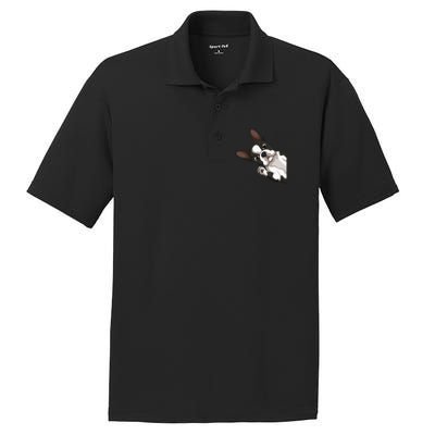 Boston Terrier Bostie Dog PosiCharge RacerMesh Polo