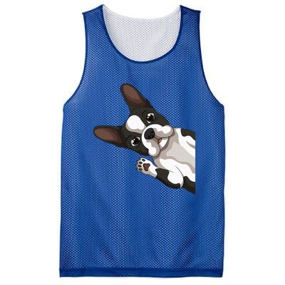 Boston Terrier Bostie Dog Mesh Reversible Basketball Jersey Tank