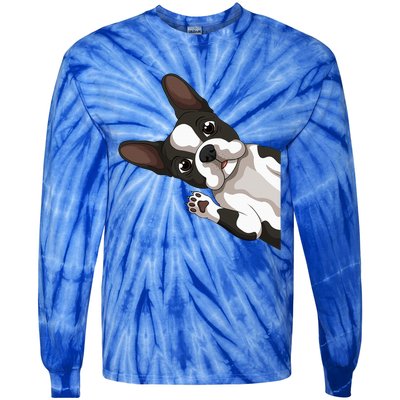 Boston Terrier Bostie Dog Tie-Dye Long Sleeve Shirt