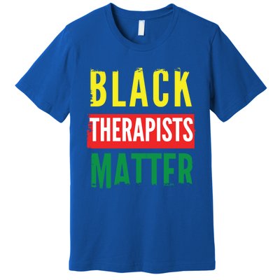 Black Therapists Black Therapist Matter Tal Health Gift Premium T-Shirt