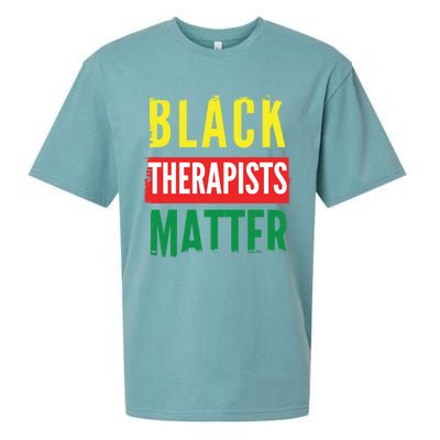 Black Therapists Black Therapist Matter Tal Health Gift Sueded Cloud Jersey T-Shirt