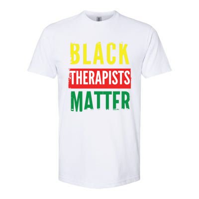 Black Therapists Black Therapist Matter Tal Health Gift Softstyle® CVC T-Shirt