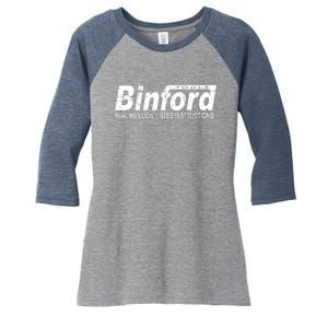 Binford Tools Women's Tri-Blend 3/4-Sleeve Raglan Shirt