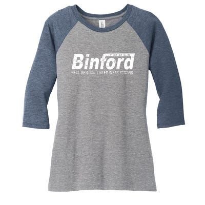 Binford Tools Women's Tri-Blend 3/4-Sleeve Raglan Shirt