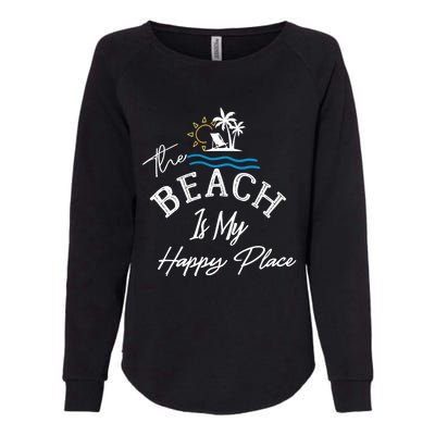 Beach The Beach is My Happy Place Beach Tank Top Womens California Wash Sweatshirt