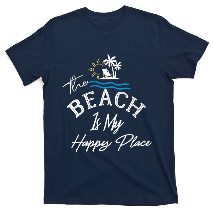 Beach The Beach is My Happy Place Beach Tank Top T-Shirt