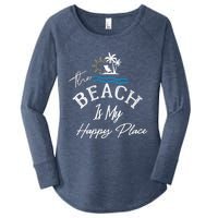 Beach The Beach is My Happy Place Beach Tank Top Women's Perfect Tri Tunic Long Sleeve Shirt