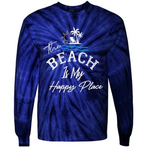 Beach The Beach is My Happy Place Beach Tank Top Tie-Dye Long Sleeve Shirt