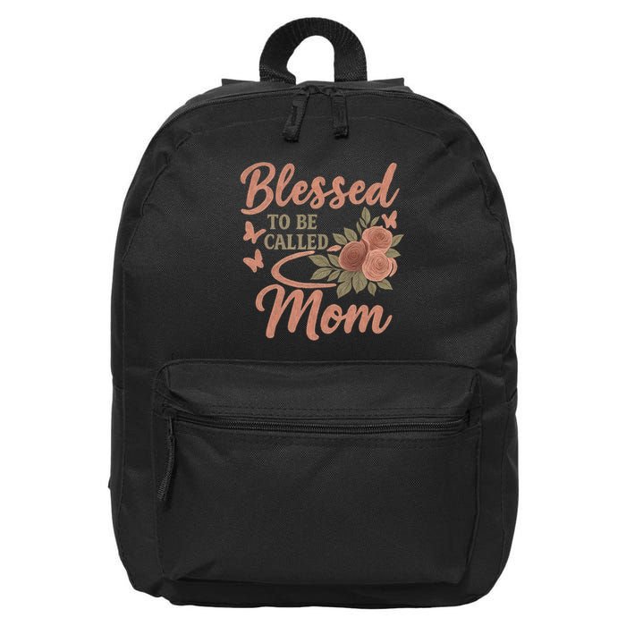 Blessed to Be Called Mom 16 in Basic Backpack