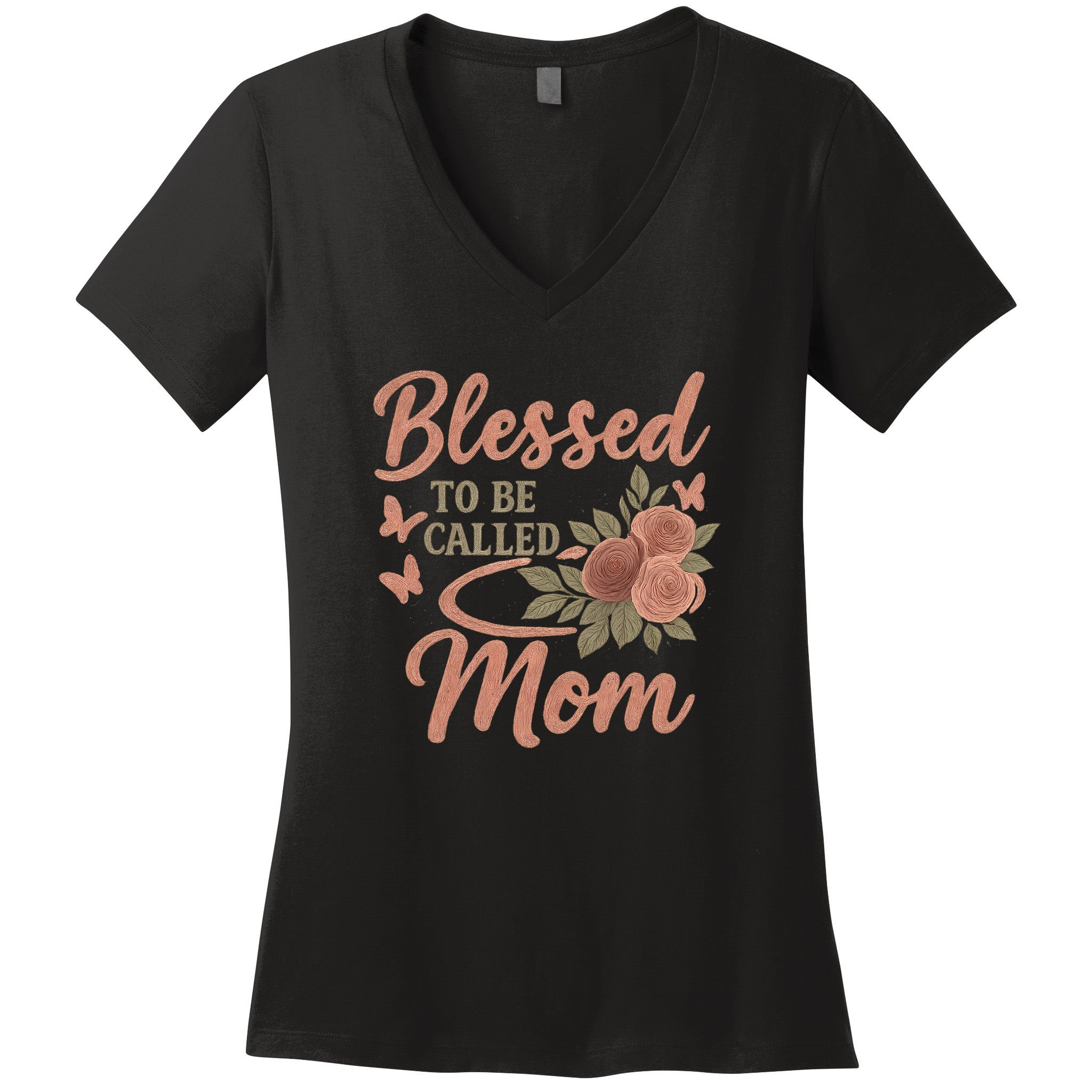 Blessed to Be Called Mom Women's V-Neck T-Shirt