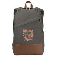 Blessed to Be Called Mom Cotton Canvas Backpack