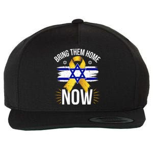 Bring Them Back Home Now Israel Flag Yellow Ribbon Wool Snapback Cap