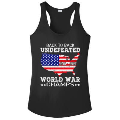 Back To Back Undefeated World War Champs Ladies PosiCharge Competitor Racerback Tank