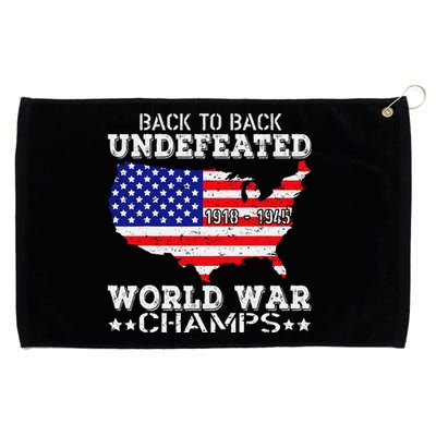 Back To Back Undefeated World War Champs Grommeted Golf Towel