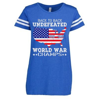 Back To Back Undefeated World War Champs Enza Ladies Jersey Football T-Shirt