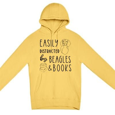 Beagle T Beagle Lover Beagles Books Premium Pullover Hoodie