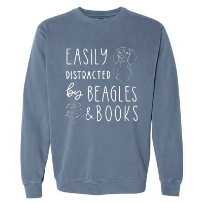 Beagle T Beagle Lover Beagles Books Garment-Dyed Sweatshirt