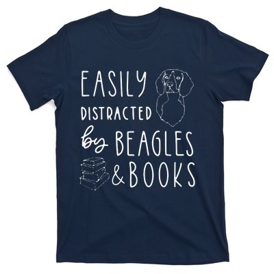 Beagle T Beagle Lover Beagles Books T-Shirt