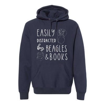 Beagle T Beagle Lover Beagles Books Premium Hoodie